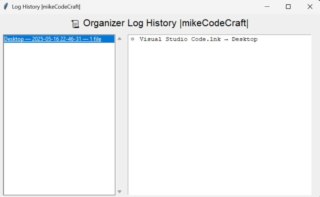 File Organizer Interface